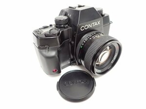 CONTAX ST データバック付 + Planar 50mm F1.4 T* MMJ コンタックス フィルム一眼レフカメラ プラナーレンズ付 動作可 ∬ 6DFDE-11