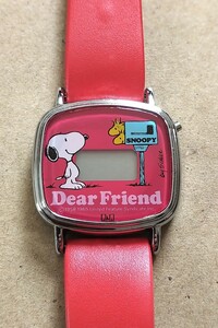 シチズン CITIZEN Q&Q スヌーピー デジタル ジャンク SNOOPY 美品 純正ベルト付き