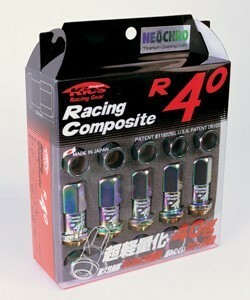 レーシングコンポジットR40/20個入り/ジューク/日産/M12×P1.25/ナットset/ロック無し/ネオクロ/RC03N