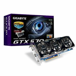 GIGABYTE グラフィックボード nVIDIA GeForce GTX570 Overclock 1280MB PCI-E GV-N57