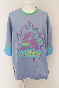 LAND by MILKBOY / LANDxGALFY FLAME TEE F ラベンダー×サックス O-24-04-30-110-MB-TO-OW-OS