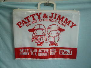 ●レトロサンリオ●パティ＆ジミー　ビニールバック　SANRIO　PATTY ＆ JIMMY　1976　＃当時物