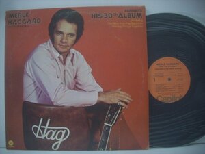 ■ USA盤 LP 　MERLE HAGGARD AND THE STRANGERS / PRESENTS HIS 30TH ALBUM 1974年 マール・ハガード カントリー ◇r41110