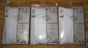 [未使用]グンゼ the GUNZE 綿100% VネックTシャツ メンズ 3L 半袖 消臭　3枚セット