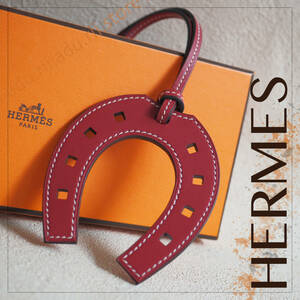 未使用極美品★ エルメス HERMES パドックシュバル チャーム 馬蹄 ホースシュー キーホルダー ストラップ / ブランド メンズ レディース