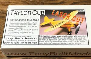 【ゴム動力機】Easy Built製Taylor Cub（L/C仕様）（翼長：18”＝457ｍｍ）・・・残り2