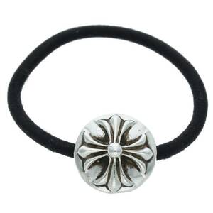 クロムハーツ Chrome Hearts HAIRBAND/クロスボールボタンヘアゴム シルバーコンチョ 中古 GZ11