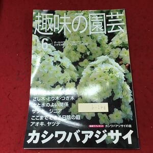 h-248 ※4 NHK 趣味の園芸 2001年6月号 2001年6月1日 発行 日本放送出版協会 雑誌 園芸 趣味 カシワバアジサイ 病害虫 サツキ