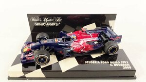 ミニチャンプス 1/43 PMA レッドブル スクーデリア トロ ロッソ STR3 セバスチャンボーデ 2008 #14 SCUDERIA TORO ROSSO S.BOURDAIS JP-113