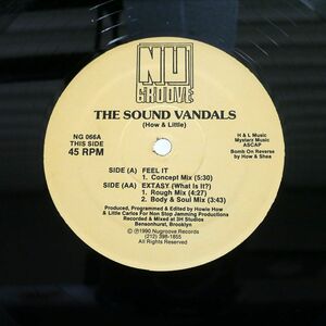 SOUND VANDALS/FEEL IT / EXTASY (WHAT IS IT?)/NU GROOVE NG066 12