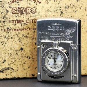 ZIPPO ジッポー 特別限定品1000個 No.0550 時計付き 革ケース 喫煙具 ライター ※着火未確認 ◆おたからや【C-A37771】同梱-2