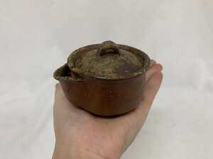 【骨董】備前 大饗猛 宝瓶 泡瓶 合箱 煎茶道具 茶道具 急須