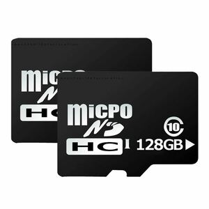 2個セット microSDカード 128GBタイプ マイクロsdカード Class10 メモリーカード 高速転送 MICROSD