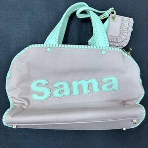 ★☆ サマンサタバサ Samantha Thavasa　バック　2way ピンク　エメラルド　約横：33ｃｍ　約縦：22　#15834☆★