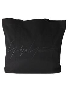 YOHJI YAMAMOTO◆AOYAMA NOVELTY/ヨウジヤマモト/トートバッグ/コットン/ブラック