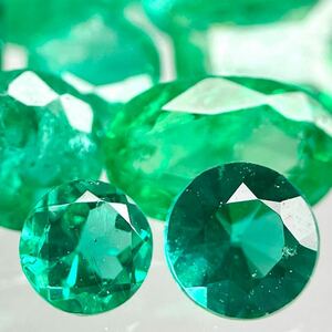 大量!!●天然エメラルドおまとめ20ct●a ルース 裸石 宝石 ジュエリー jewelry emerald beryl ベリル 緑玉 DI0 ③