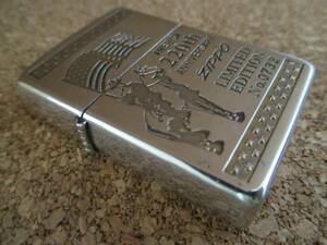 ZIPPO 『AMERICA 220th アメリカ合衆国 独立220周年記念 限定品』1995年11月製造 騎兵隊 インディアン オイルライター ジッポ 廃版激レア