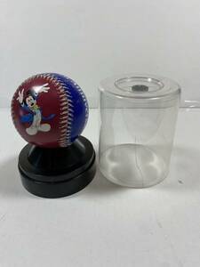 野球ボール　ボール　ディズニーランド　20周年　グッズ　ミッキーマウス　ミッキー　ディズニー　ケース傷みあり割れあり　ボール美品