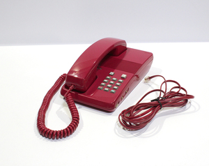 昭和レトロ NTT 電話機 800-2P　「タテ」 プッシュ式 固定電話 家電 中古 yf1131