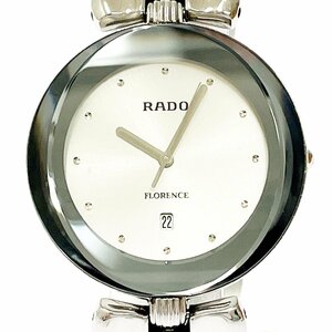 【1円スタート】RADO ラドー 152.3716.4 フローレンス SS シルバー文字盤 クオーツ ボーイズ腕時計 266526