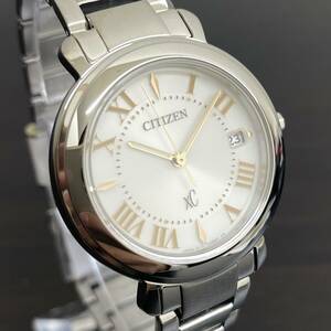 【未使用】 CITIZEN XC ECO DRIVE E111-T025986 シチズン クロスシー エコドライブ 稼働品 クオーツ 腕時計 ステンレス レディース