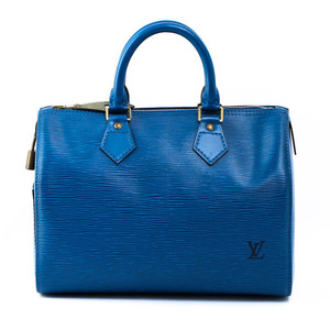 LOUIS VUITTON ルイヴィトン M43015 スピーディ25 トレドブルー ミニボストン ハンドバッグ エピレザー #30927YR