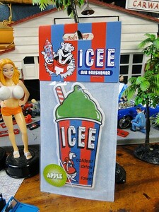 ICEE　アイシー　エアーフレッシュナー（グリーン/アップルの香り）■ アメリカン雑貨 アメリカ雑貨 芳香剤