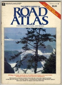 【d1312】大判：1982年 The North American ROAD ATLAS - US...