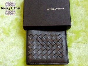 ＢＯＴＴＥＧＡ ボッテガ 長財布 メンズ ラウンドファスナー 財布 ダークブラウン 美品 本物 中古 s01