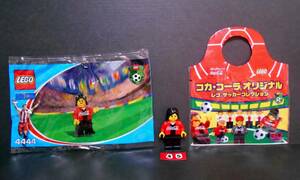 LEGO 4444 コカコーラ サッカー コレクション DF.2 ディフェンス 選手 レゴ 背番号 シール ミニフィグ 2002年 ブロック フィギュア 非売品