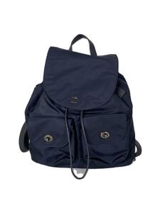 COACH◆Billie Backpack/リュックサック/ネイビー/ナイロン/NVY/ビリー