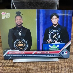 【他出品同梱可】TOPPS NOW OS29 大谷翔平 アクーニャJr. MVP受賞式