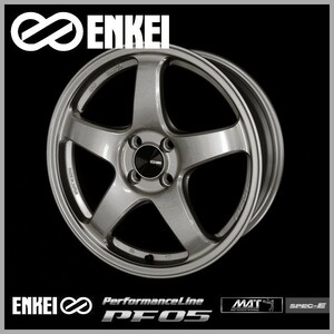 送料無料 ヤリス アクア ヴィッツ スペイド キューブ ENKEI エンケイ パフォーマンスライン PF05 ダークシルバー 205/45R17 タイヤセット