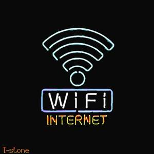 ネオンサイン Wi-Fi INTERNET ガラスネオン管 存在感抜群 アメリカンスタイル ルームデコ イルミネーション ナイトライト 雰囲気作り