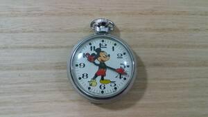 SMITHS スミス Walt Disney ウォルトディズニー ミッキーマウス 懐中時計 当時物 完動品 中古美品 時計 腕時計 