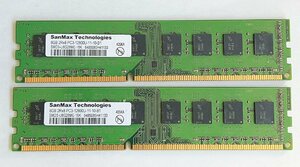 ★送料無料★SanMax Technologies 2R×８ PC3-12800U 8GB×2 計16GB デスクトップ用メモリ★動作品★G43