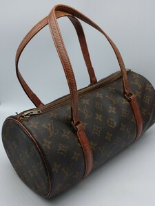 LOUIS VUITTON ルイヴィトン モノグラム 筒型 ハンドバッグ パピヨン30 ヴィンテージ 難あり 現状品