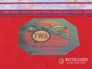 □■28004-HS■□[RETROVINTAGE-STICKER＊AIRLINE] TWA