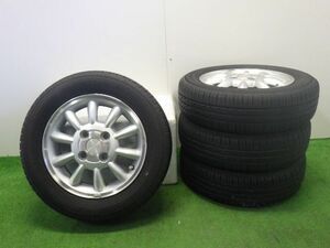 ★ラパン Gセレクション3 HE21S★4本セット 155/65R13 スズキ 純正 アルミ 100 4H 13インチ 4.00BJ +45 中古 タイヤ ホイール