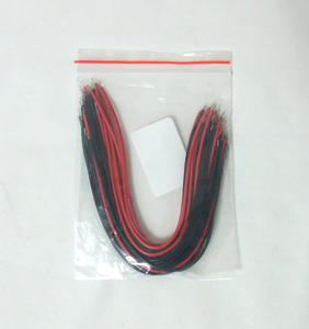 電子工作用絶縁ビニル電線15cm40本セット（赤20本、黒20本、ワイヤー、新品）