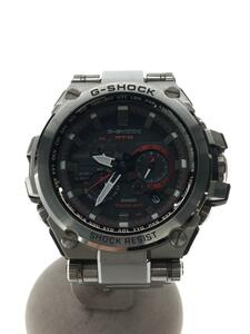 CASIO◆ソーラー腕時計・G-SHOCK/アナログ/ステンレス/SLV/SLV