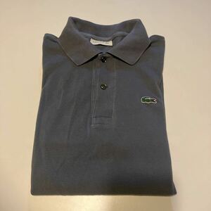 LACOSTE ラコステ 長袖ポロシャツ サイズ3 グレー