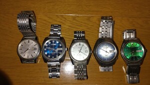 Seiko Sportmatic 5/CITIZEN V2/SEIKO LM LORD MATIC/CITIZEN COSMOTRON/SEIKO LM SPECIAL/ヴィンテージ自動巻時計5本/ セイコー/シチズン