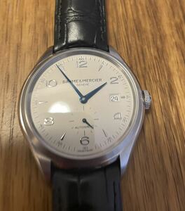 未使用　ボームアンドメルシエ　BAUME&MERCIER クリフトン　Clifton ボーム＆メルシエ　65717 青針　時計　自動巻き　シンプル　スモセコ