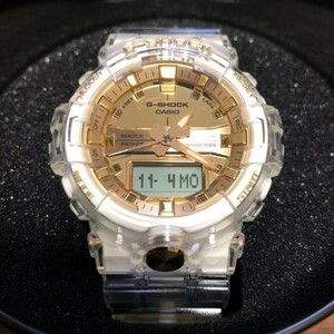 【カシオ】 ジーショック 35周年記念限定モデル グレイシアゴールド 新品 メンズ 腕時計 未使用品 クリア CASIO GA-835E-7AJR