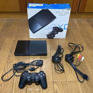 SONY PlayStation 2 CHARCOAL BLACK SCPH-90000 CB 中古　KOFオロチ編付き