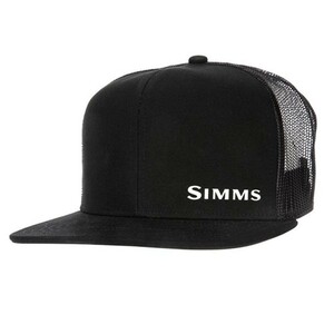 SIMMS シムス　CX Flat Brim Cap Black OS フラット ブリム キャップ