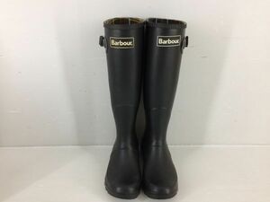 D6838-0319-153【中古】Barbour レディース レインブーツ ブラック UK4 22.5㎝ 現状品