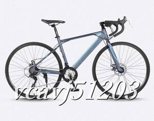 ◆美品◆2024年モデル 24段変速！ロードバイク 軽量 前後ディスクブレーキ 通勤 通学 700C 自転車 フェンダー付き