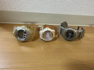 CASIO カシオ G-SHOCK ジーショック 腕時計 G3000-LV/ G-313MS / BABY-G BG-169WH / デジタル スケルトン まとめて　3点　ジャンク品